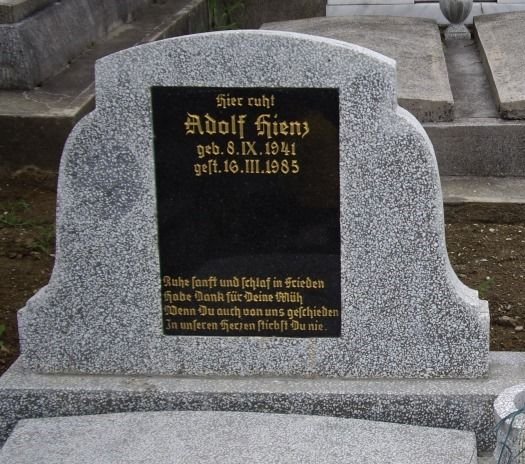 Hienz Adolf 1941-1985 Grabstein